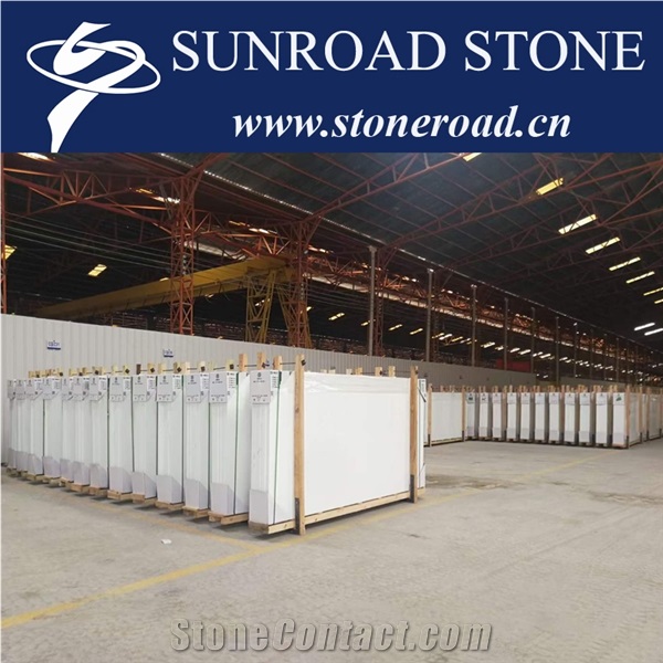 Nano Glass Pure White Marble Artificial Stone