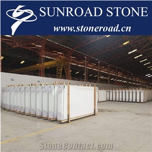 Nano Glass Pure White Marble Artificial Stone