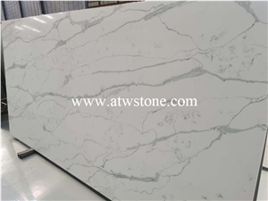 Artificial Calacatta Marble Look Quartz Slabs