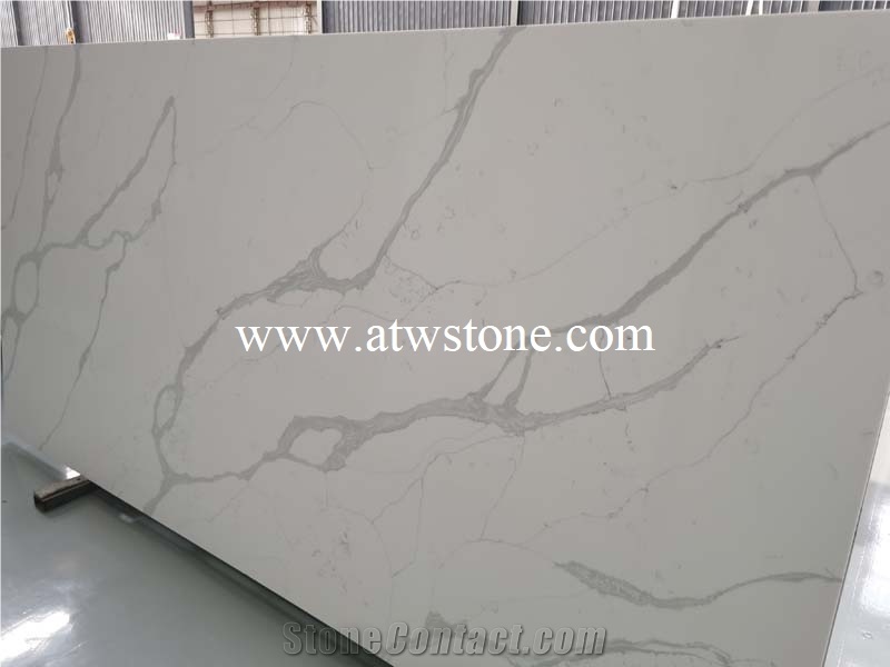 Artificial Calacatta Quartz Slabs