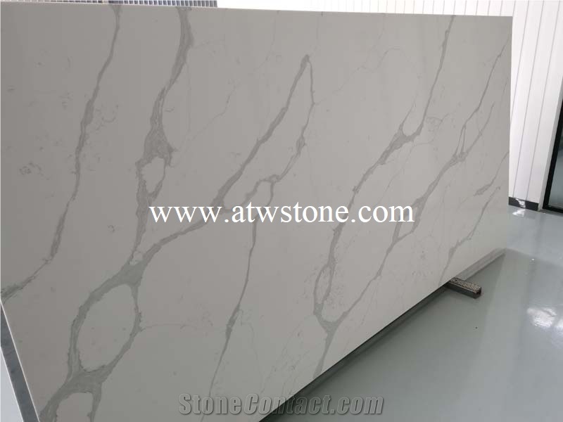 Artificial Calacatta Quartz Slabs