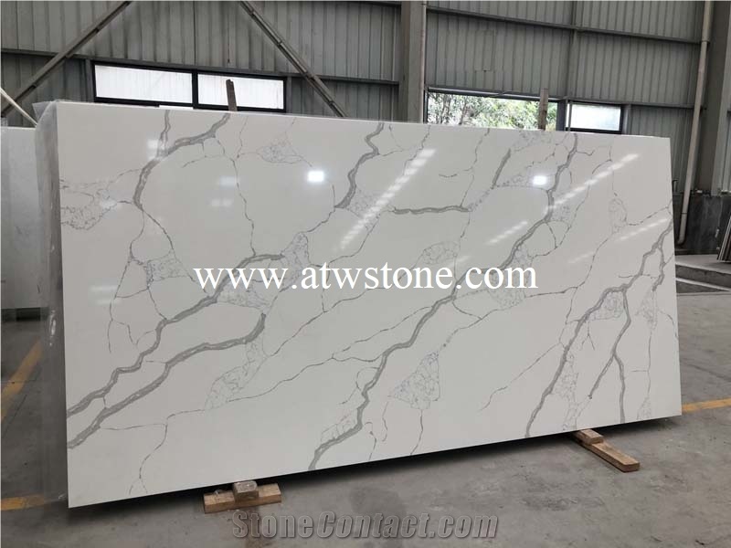 Calacatta Quartz Slabs, Artificial Calacatta Slabs