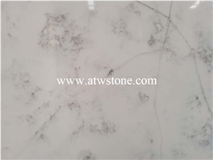 White Marble Vein Quartz Stone VQ8634