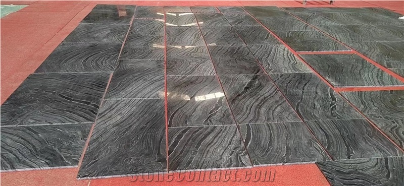 Black Wood Vein Marble Ancient Wood Marble Tiles