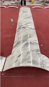 Calacatta White Marble Hollow Column Panel Stone Pillar