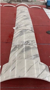 Calacatta White Marble Hollow Column Panel Stone Pillar