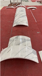 Calacatta White Marble Hollow Column Panel Stone Pillar
