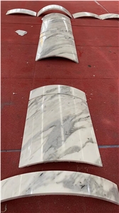 Calacatta White Marble Hollow Column Panel Stone Pillar