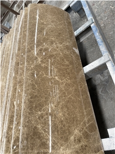 Light Emperador Marble Column Marble Hollow Pillar