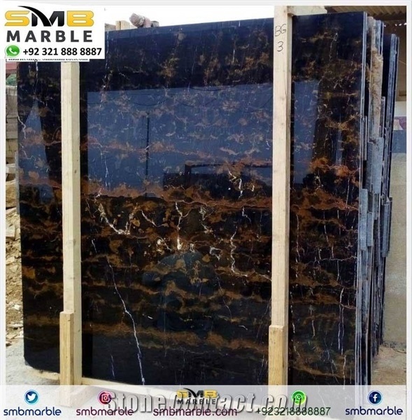 Pakistani Black&Gold- Michaelangelo Marble Slabs