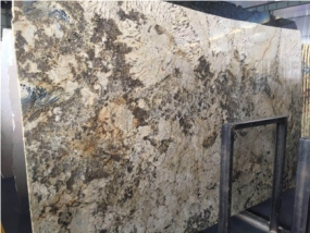 Delicate Color Golden Tang Polished Granite Slab Delicate Color Golden Tang Polished Granite Slab