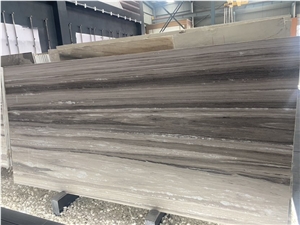 Kingsha Blue Italy Marble Wood Grain Big Slabs