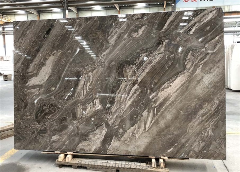 Quality Primacy Venetian Brown Marble Slab