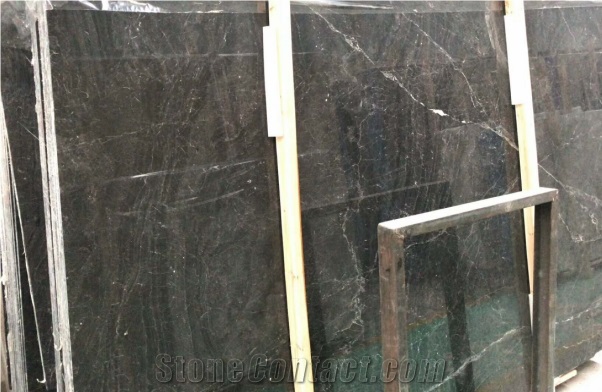 Stable Quality  Hermes Grey Marble Slab Polished