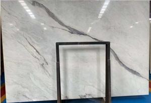 Stable Quality Snow Flower White China Marble Slab Stable Quality Snow Flower White China Marble Slab