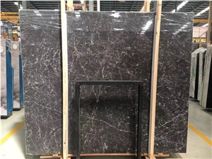 Stylish Olive Grey Ash Turkey Marble Slabs