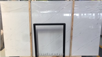Superior Quality Bianco Sivec Polished Marble Slab