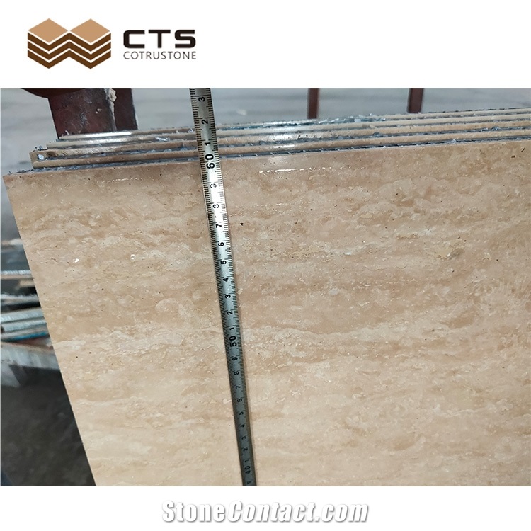 Beige Travertine Honeycomb Tiles Lightweight Panels 5Mm