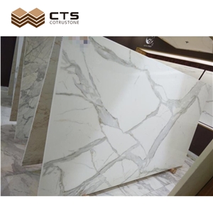 Calacatta Series Ceramic Stone Big Size Slab Outside Wall
