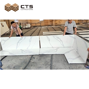 Cheap Price Calacatta Style White Quartz Countertop Design Cheap Price Calacatta Style White Quartz Countertop Design
