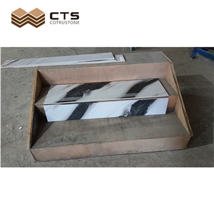 Highly Imitated Panda White Sintered Stone Stair Steps