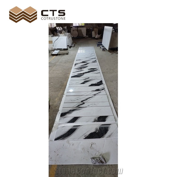 Highly Imitated Panda White Sintered Stone Stair Steps