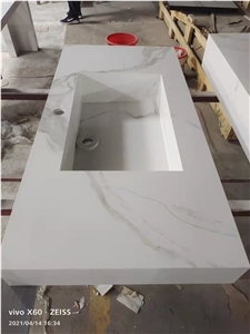 In Stock High Quality Best Price Good Look Artificial Bathroom Vanity Units
