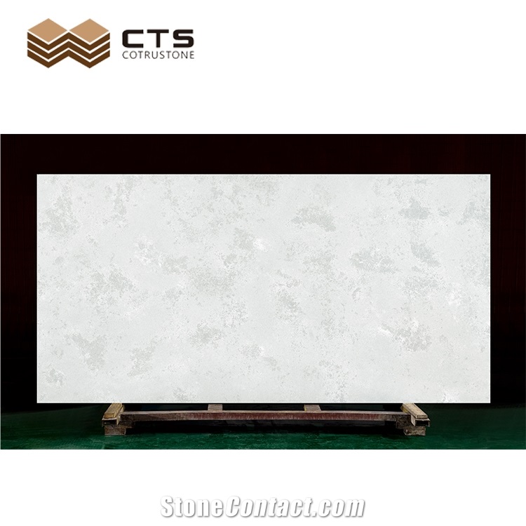 Leather Surface Grey Quartz Slab