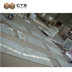 Marble Look Honeycomb Slab Customized Big Project Walling