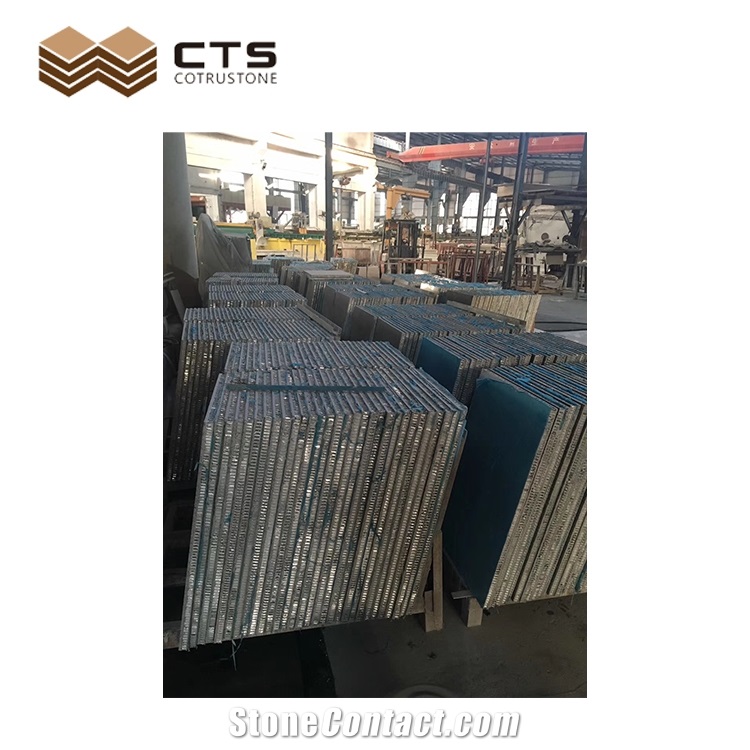 Marble Look Honeycomb Slab Customized Big Project Walling