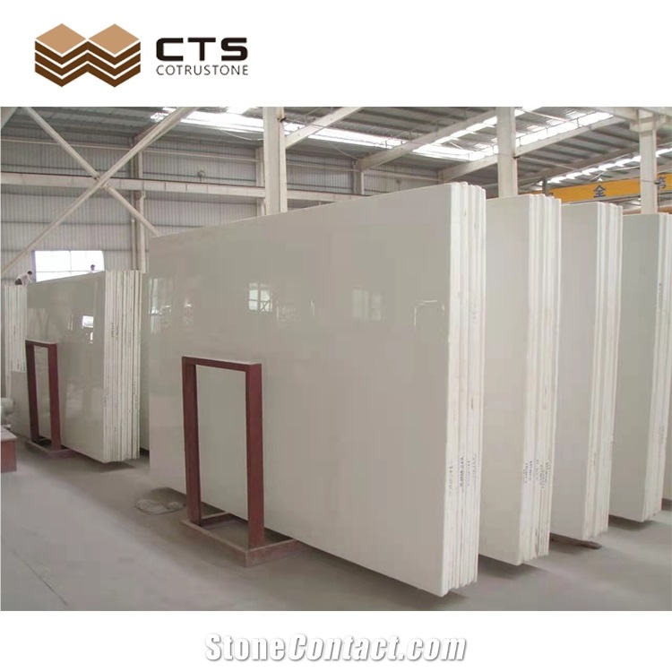 Pure White Ceramic Stone Tile Big Slab Floor Wall Bathroom