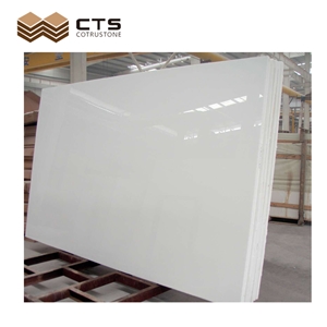 Pure White Ceramic Stone Tile Big Slab Floor Wall Bathroom