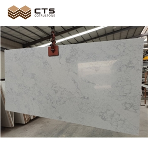 Pure White Quartz Artificial Stone Slab For Sale Floor Decor