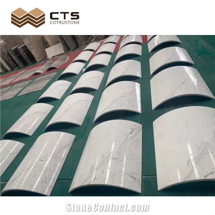 Ariston White Pure Color Church Pillars Curve Tiles