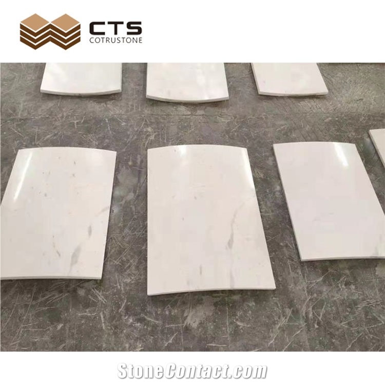 Ariston White Pure Color Church Pillars Curve Tiles