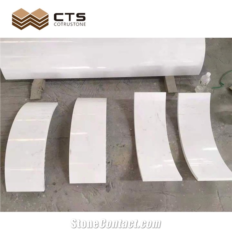 Ariston White Pure Color Church Pillars Curve Tiles
