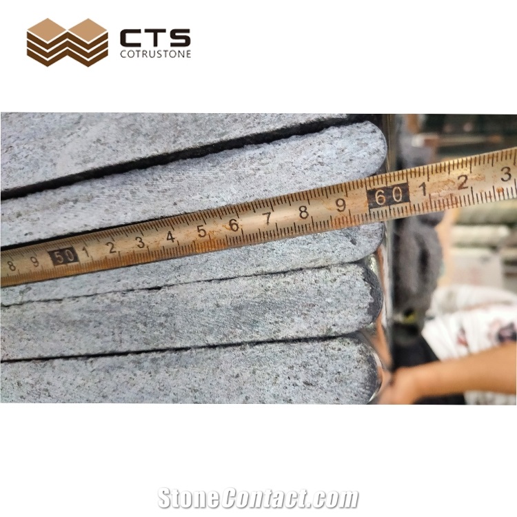 Black Galaxy Granite Countertop Bullnose Edge 2400Mm*60Mm Polished