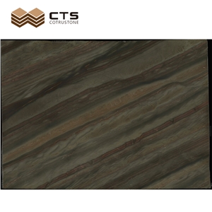 Elegant Brown Quartzite Big Slabs 3000Mm Book Match Wall