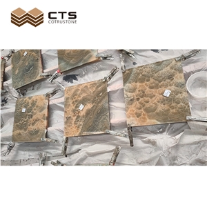 Feature Custom Table Tops Onyx Stone Thick Glass Protection