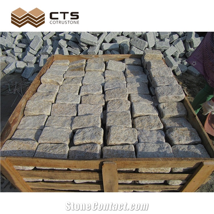 G682 Feature Outdoor Garden Cheap Quality Cobblestone, Pavers, Cube Stone