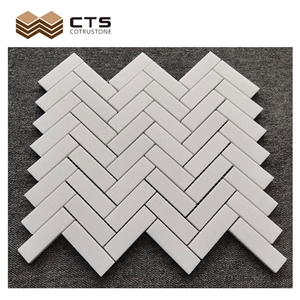 Herringbone Mosaic Cystal White Normal Size 305*305Mm