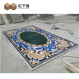 Luxury Styles Water-Jet Round Rectangle Shape Room Flooring Stone Medallions