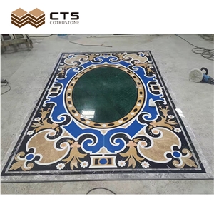 Luxury Styles Water-Jet Round Rectangle Shape Room Flooring Stone Medallions