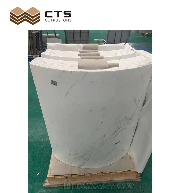 New Ariston White Marble Column Veneer Skin