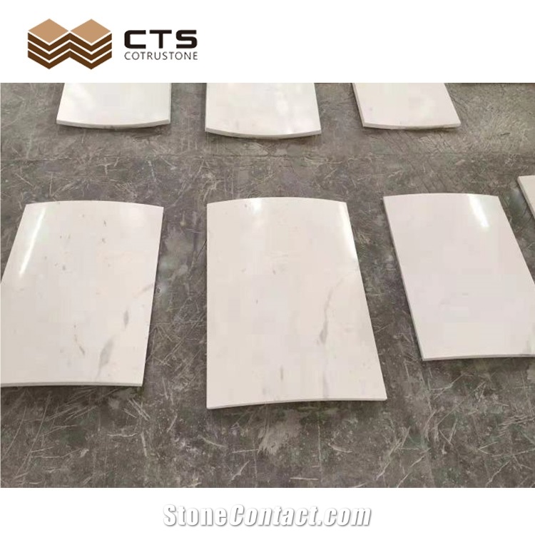 New Ariston White Marble Column Veneer Skin