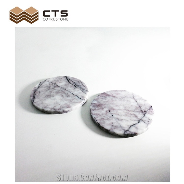 New York Marble Drink Coaster Feature Home Table Decor
