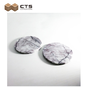 New York Marble Drink Coaster Feature Home Table Decor