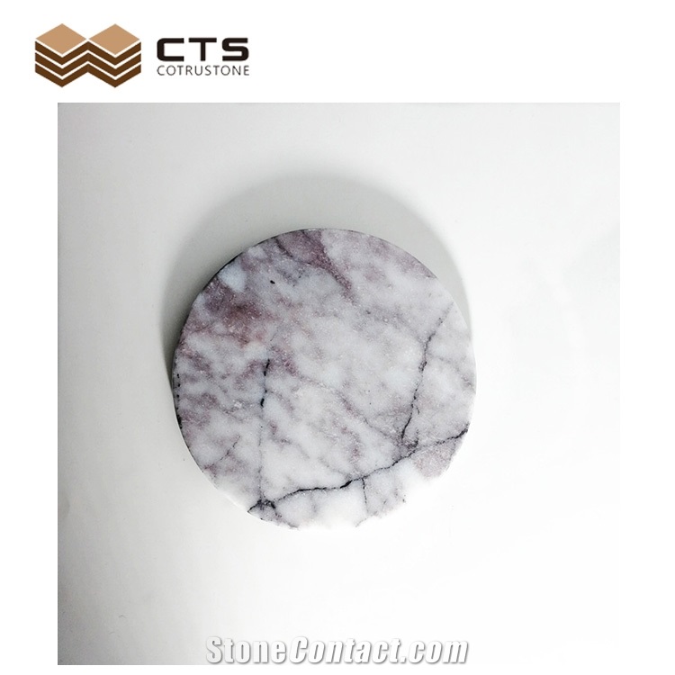 New York Marble Drink Coaster Feature Home Table Decor