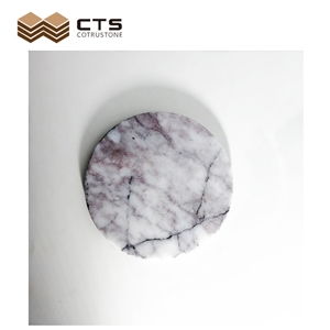 New York Marble Drink Coaster Feature Home Table Decor