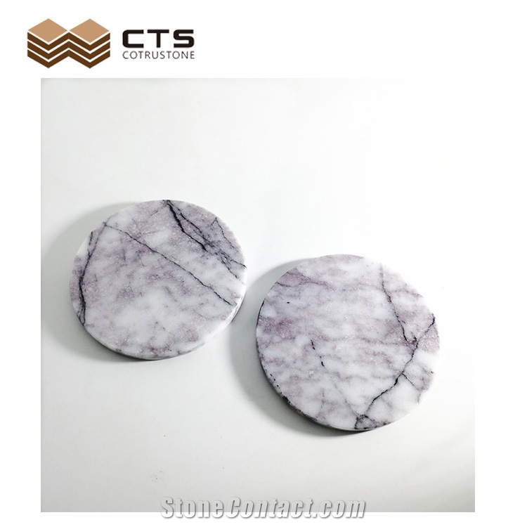 New York Marble Drink Coaster Feature Home Table Decor